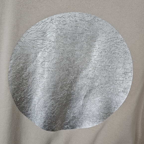 Summum Woman Gold Foil Moon Sweatshirt Size M Minimalist - Picture 7 of 13